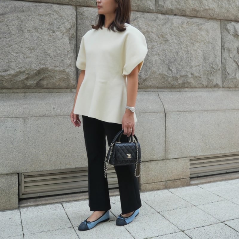 【 kkさま専用】HEVE Arch Peplum knit Arch Peplum knit ivory | HEVE