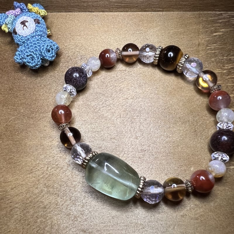 ラリマー★デザインブレス ラリマー・ラピスラズリ デザインブレスレット｜天然石