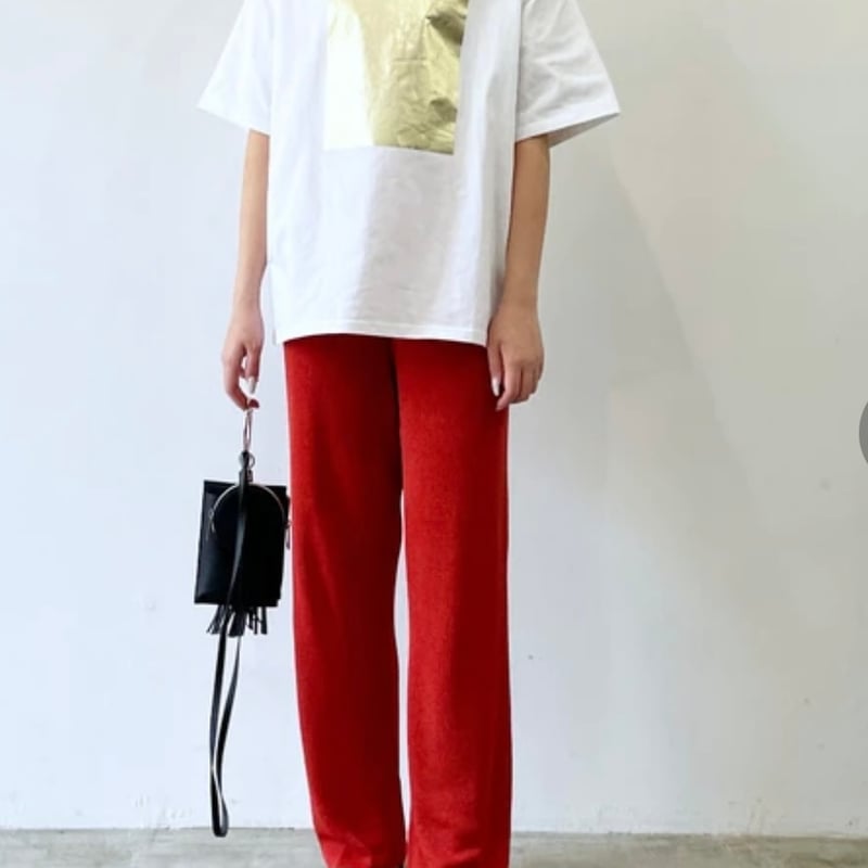 nowos ラメニットパンツ nowos ラメニットパンツ カジュアルパンツ