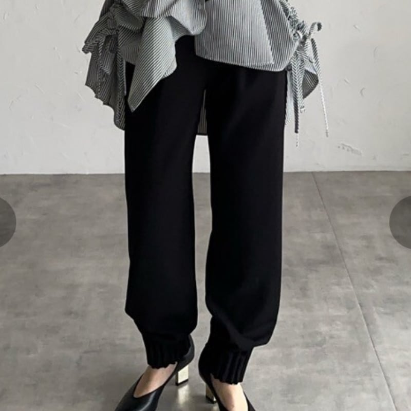 裾タックフリルジョーゼットパンツ | LIFESTYLESHOP WEL