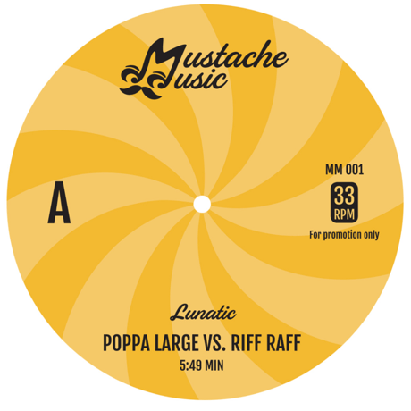 Lunatic/Poppa Large VS.Riff Raff b/w Rap Tight on Saturday Nite-7inch-