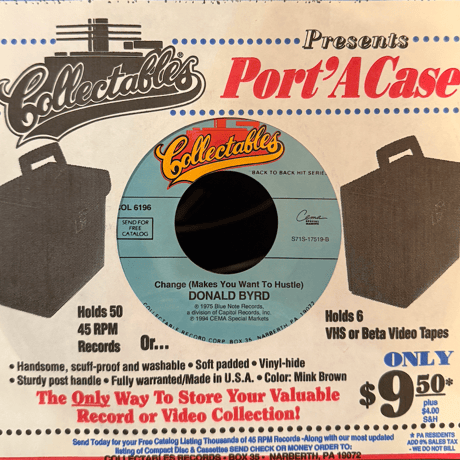 Vernon Burch/Donald Byrd/Changes/Change Make You Want To Hustle-7inch-