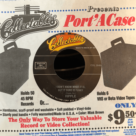Ripple/I Don't Know What It Is,But Sure Is Funny/Willie Pass The Water-7inch-