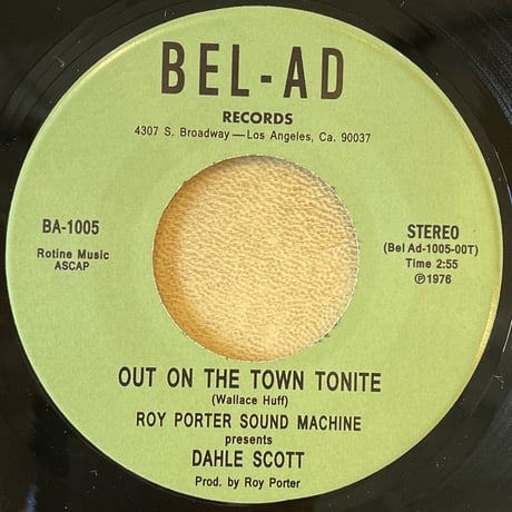 Roy Porter Sound Machine/Out On The Town Tonite-7inch-