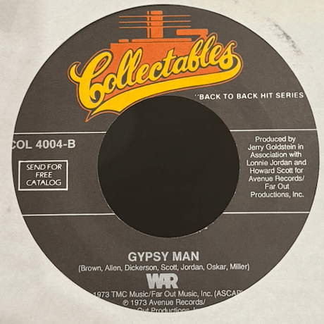 War/Slippin' Into Darkness/Gypsy Man-7inch-