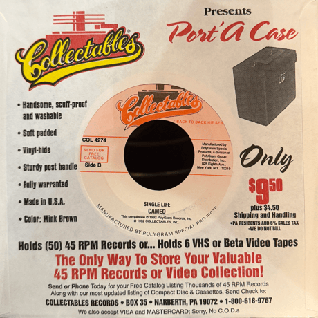 Cameo/She Is Strange/Single Life-7inch-