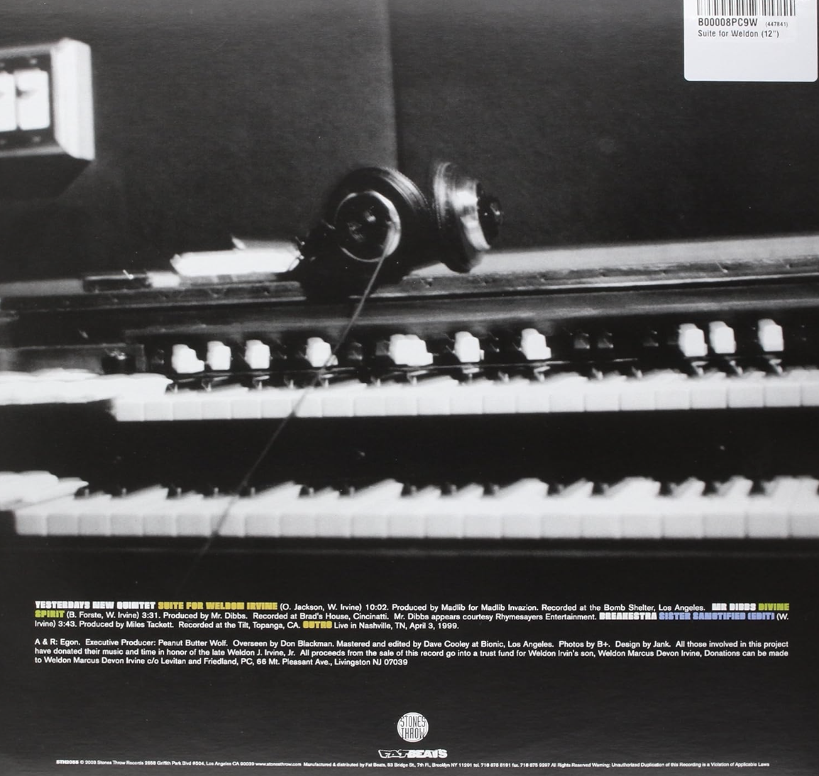 Yesterdays New Quintet,MR DIBBS , BREAKESTRA/SU