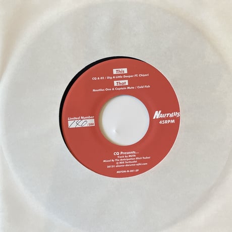CQ & MUTA /DIG A LITTLE DEEPER/COLD FISH-7inch-