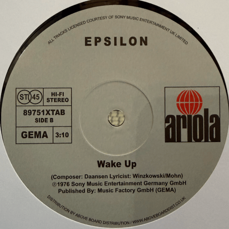 Epsilon/Leave The City / Wake Up