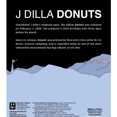 J DILLA REACTION FIGURES WAVE 01/J DILLA (DONUTS-SMILE ALBUM COVER)