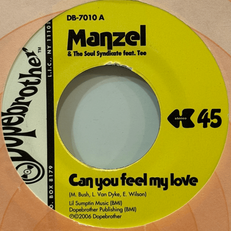 Manzel & The Soul Syndicate /Can You Feel My Love-7inch-