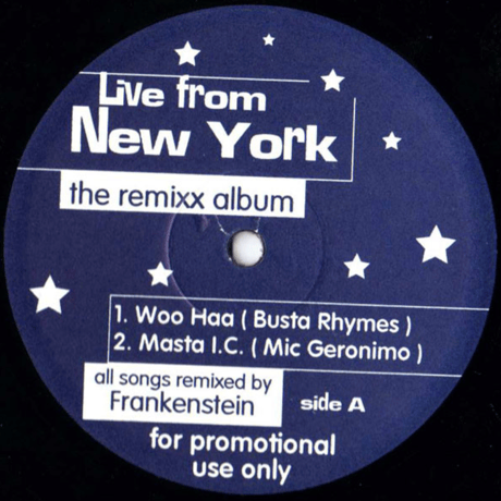 V.A./Live From New York The Remixx Album-(All Songs Remixed By Frankenstein)-2LP-Used-