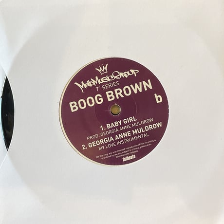 Boog Brown/My Love-7inch-