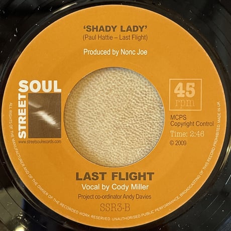 Last Flight/Don't Give Your Love/Shady Lady -7inch-