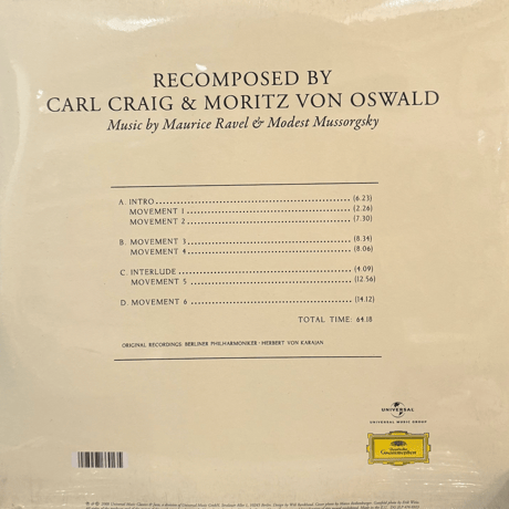 Carl Craig & Moritz Von Oswald/Recomposed By Carl Craig & Moritz Von Oswald-2LP -