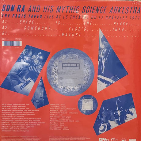 Sun Ra And His Mythic Science Arkestra/The Paris Tapes: Live At Le Théâtre Du Châtelet 1971-LP-