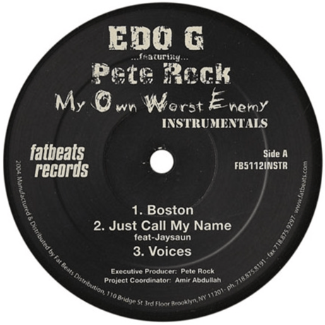 EDO.G & Pete Rock/My Own Worst Enemy-instrumental-2LP-
