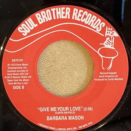 Barbara Mason/A World In A Crisis/Give Me Your Love -7inch-