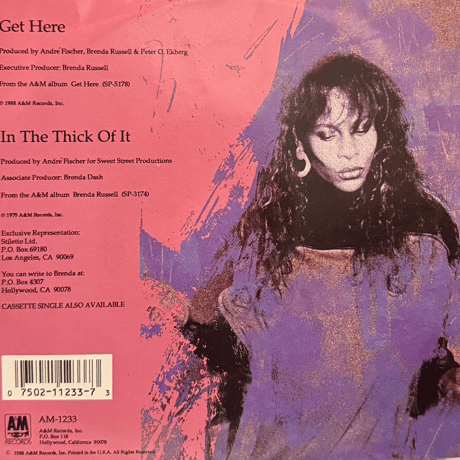 Brenda RussellGet Here/In The Thick Of It-7inch--deadstock-
