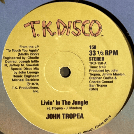 John Tropea/Livin' In The Jungle/Johnny Harris/Odyssey-12inch-