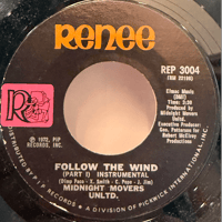 Midnight Movers Unltd./Follow The Wind (Part 1)  / (Part 2) Instrumentals-7inch-