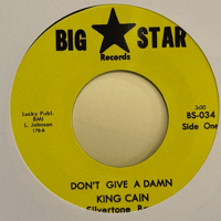 Ellen Jackson Big Star Band/King Cain Silvertone Band/Getto Boogie/Don't Give A Damn-7inch-