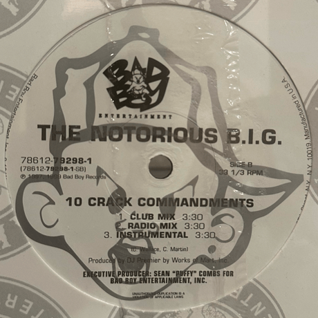 THE NOTORIOUS B.I.G./WHO SHOT YA / 10 CRACK COMMANDMENTS-12inch-