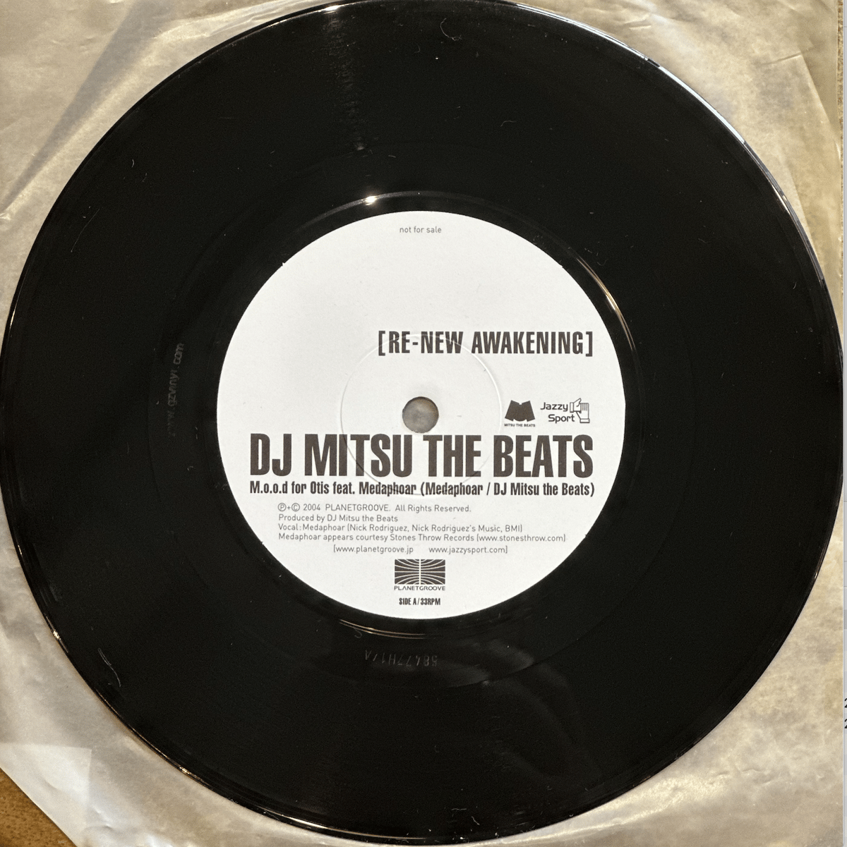 DJ Mitsu The Beats/M.O.O.D For Otis Remix-7inch