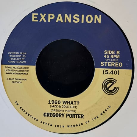Gregory Porter/On My Way To Harlem-7inch-