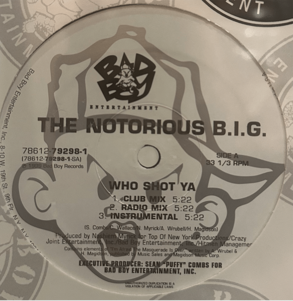 THE NOTORIOUS B.I.G./WHO SHOT YA / 10 CRACK COM