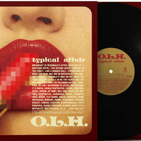 面影ラッキーホール/typical affair-LP-