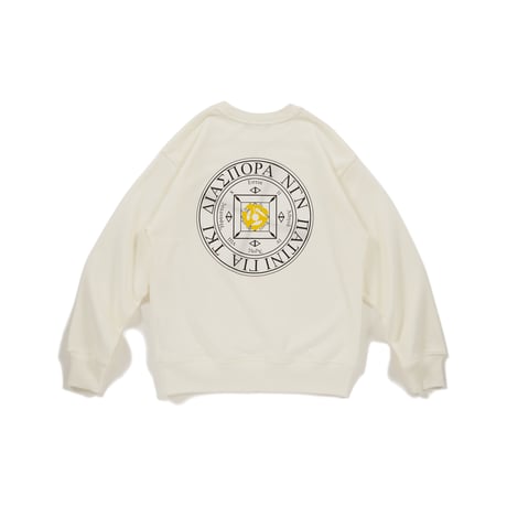 Diaspora Skateboads/SYMBIOSIS Crewneck Sweatshirt-White-