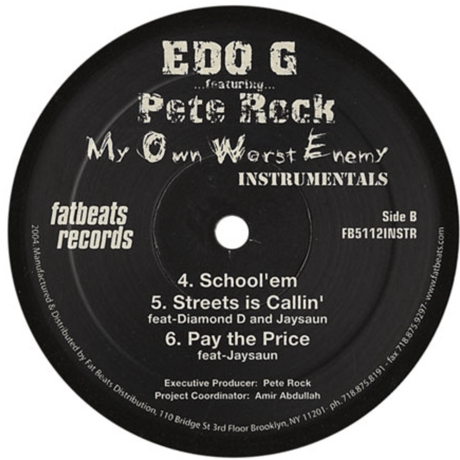 EDO.G & Pete Rock/My Own Worst Enemy-instrumental-2LP-