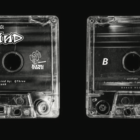 QTHREE x BUDAMUNK Peace of Mind-Cassette-