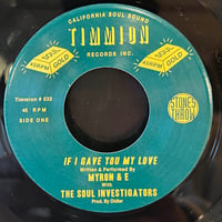 Myron & E With The Soul Investigators/Everyday Love-7inch-