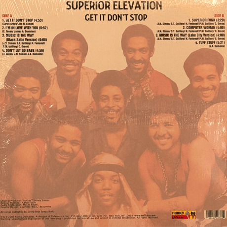 Superior Elevation/Get It Don't Stop-LP-
