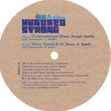 Hundred Strong/Gravestones-7inch-