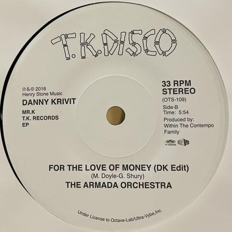Danny Krivit/Mr K:T.K. Records EP -Japan Only 7inch-