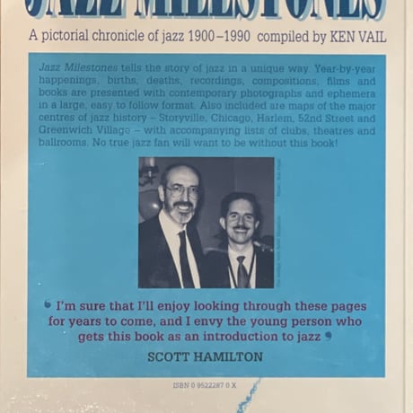 Jazz Milestones: A Pictorial Chronicle of Jazz 1900-1990  compiled by Ken Vail