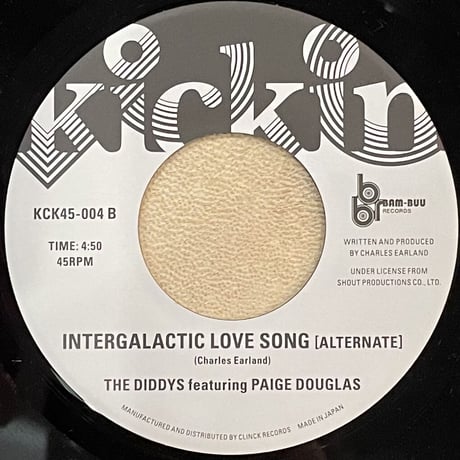 THE DIDDYS Featuring PAIGE DOUGLAS/Intergalactic Love Song -7inch-