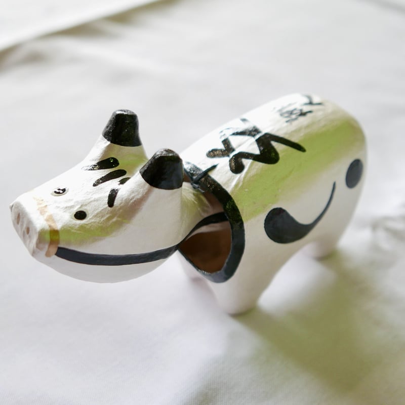 オリジナル赤べこ_感謝公演限定生産_笑美コラボレーション_白虎べこ