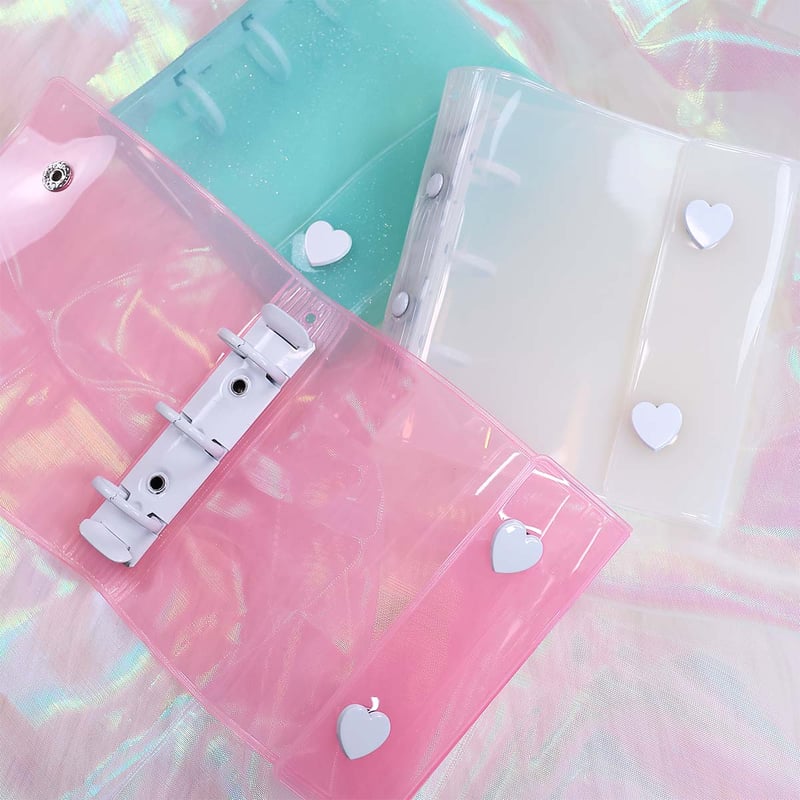 A8】ハートボタンミニバインダー/シール帳[File] | SHIROIOUCHI