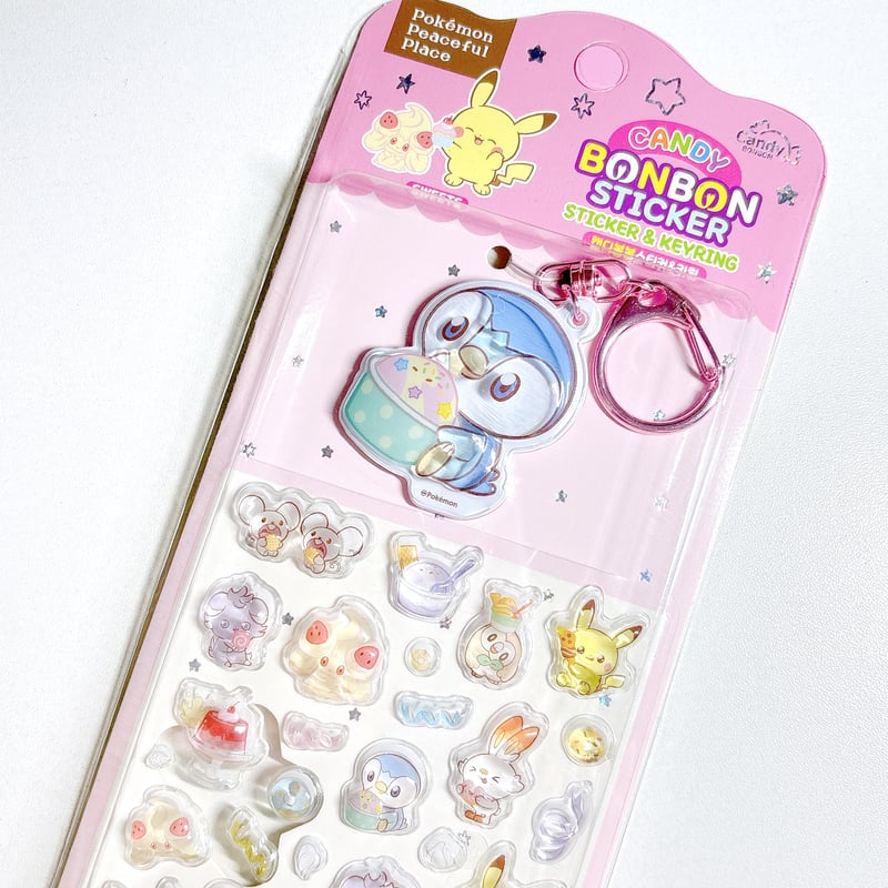 韓国シール】ポケモン ポケピース キャンディ ボンボン ステッカー