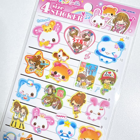 【4size STICKER】平成ファンシー MIX 232224 シール ステッカー