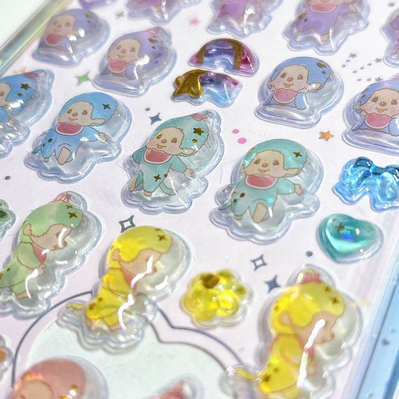うるちゅるポップシール】 モンチッチ カラフル シール ステッカー