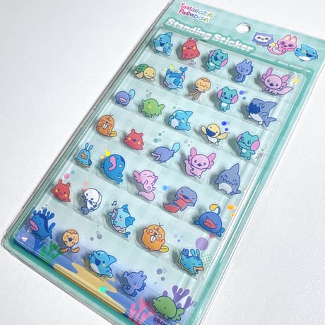 【韓国シール】たまごっち  Blue Water スタンディングシール ステッカー
