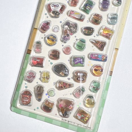 【SW Playground】POP POP POPCORN STICKER ステッカーシール/イエロー