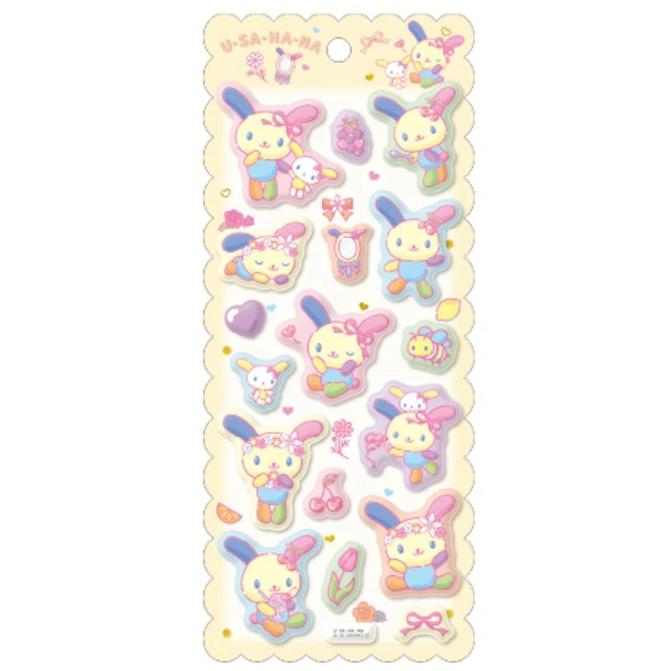 サンリオ》ウサハナ シールシート もちもちマシュマロシール | SHIROIOUCHI