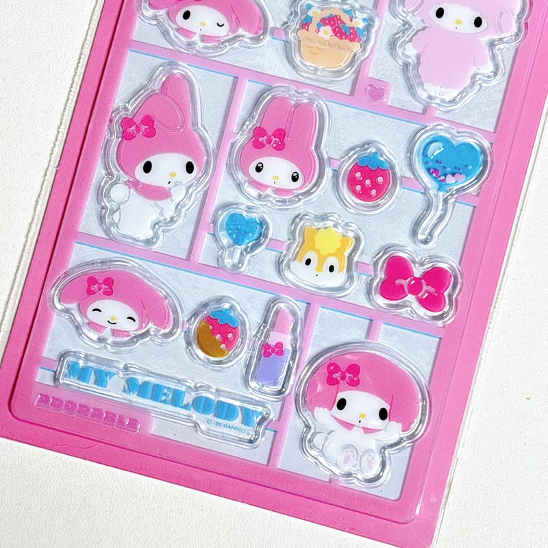 プラスチックモデル風シール】サンリオキャラクターズ マイメロディ
