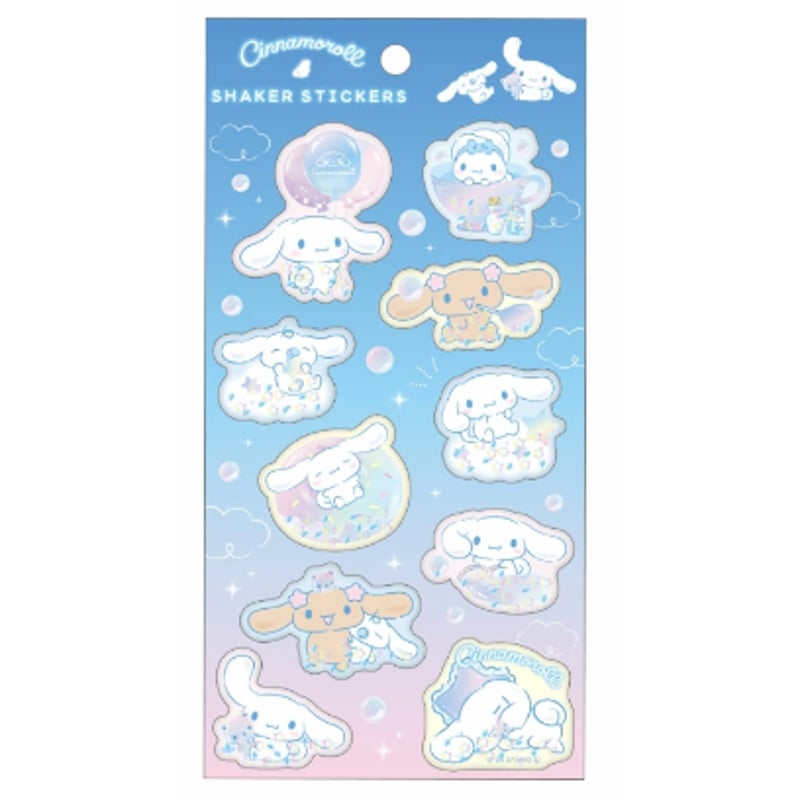 そら☪　サンリオ　ロールシール　まとめ売り シェイカーステッカーズ】サンリオ ふんわりおそら/シナモロール